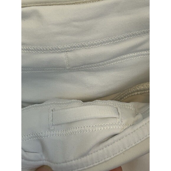 Lululemon Tennis Skort Women 0 White Asymmetrical Layered High Rise Active Skirt - Picture 8 of 15